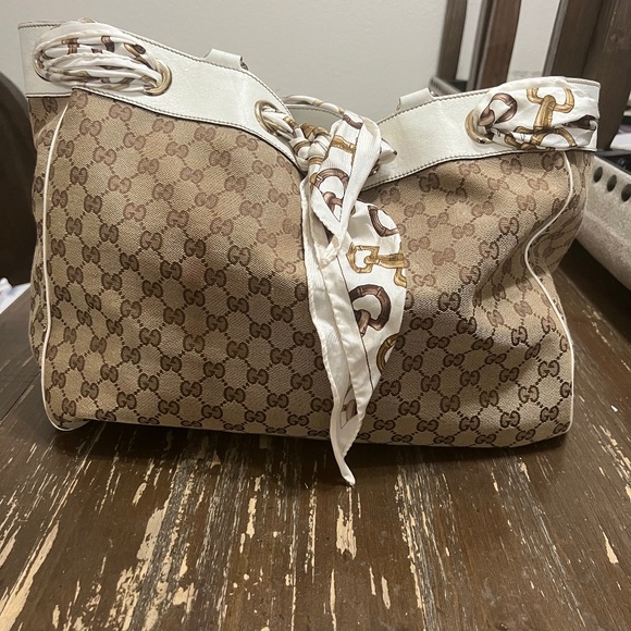 Gucci Monogram Positano Tote - Picture 1 of 5